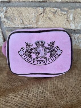Juicy Couture Pink Velvet jewelry Pouch travel NWT New